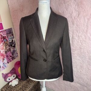 Grey Pinstripe Blazer